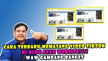 Cara pasang video tiktok di website dan blog pribadi