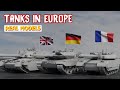 Tanks in europe by country  real models of tanks