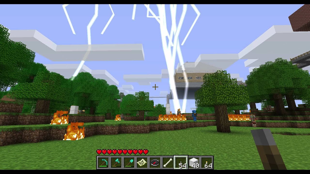 Minecraft - Lightning Rod Mod - YouTube