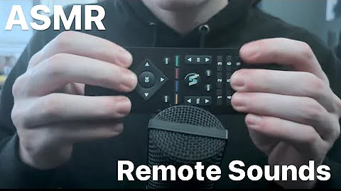 ASMR TV Remote Button Sounds (W/ Light Tapping & Whispers)