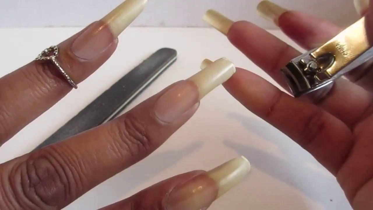 Clipping and Filing My Nails Back To Squoval YouTube