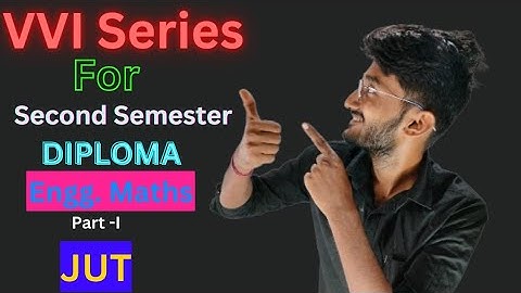 Engineering Maths Important Question 1 |Jharkhand Diploma Second Semester|VVI Series