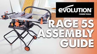 Evolution RAGE5-S Table Saw Assembly Guide