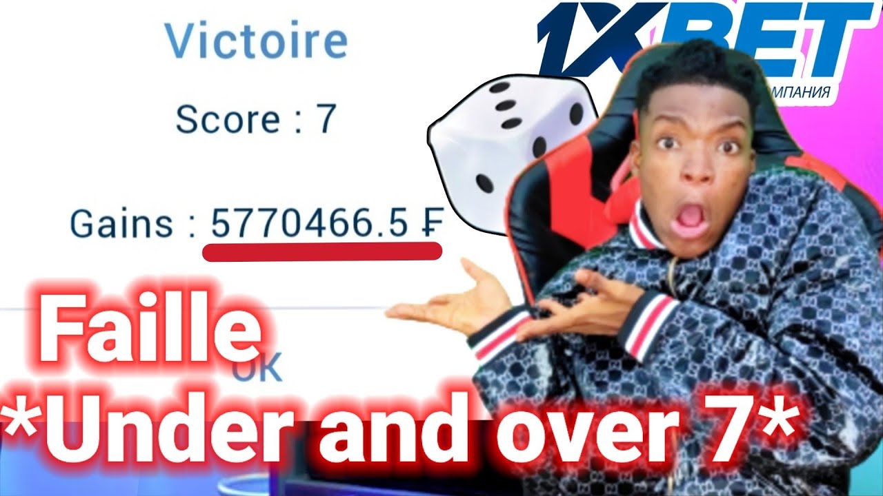 Faille 1xbet a 6.000.000 FCFA par jour | faille Under and over 7 | Ruinons 1xbet partie 4
