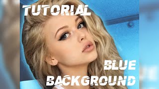blue background tutorial // video star // qr codes included