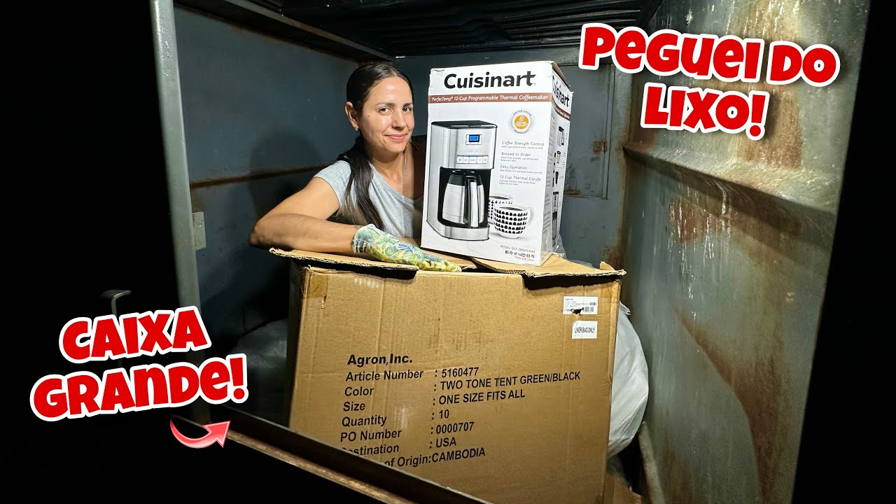 Dumpster Diving! Peguei tudo do lixo e uma caixa grande!😱