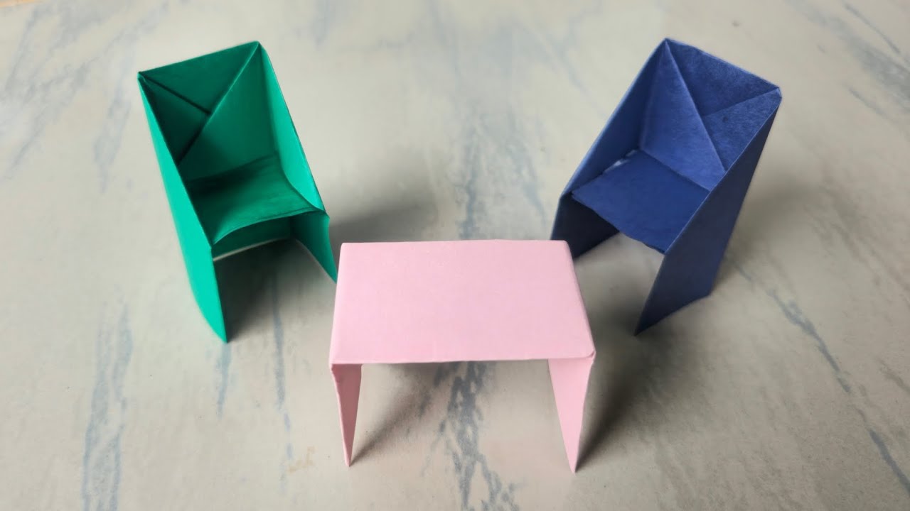 How To Make Paper Table And Chair