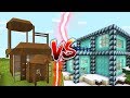 DIRT HOUSE VS DIAMOND HOUSE IN MINECRAFT!