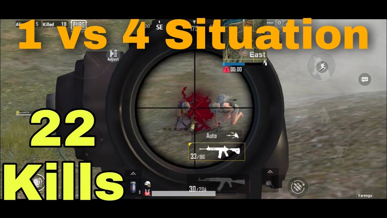 22 kills solo vs squad || pubg mobile lite - YouTube