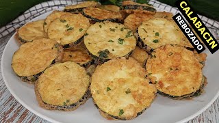 CALABACÍN REBOZADO. Siempre me piden la receta 🤩- Receta Fácil 😎 (zucchini recipe)