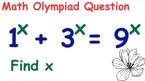 Maths Olympiad questions | A nice exponential question | Trick to solve | you should know this trick