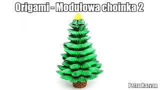 Origami Modulowa Choinka 2