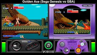 Golden Axe (Sega Genesis vs GBA) Gameplay Comparison
