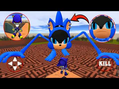 I Became Sonic Blue Prower and Sonic LOVEWOMAN Tapes Me in the MAZE! 😱  Garry’s Mod !!!