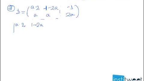 Estudiar el rango de estas matrices según el valor del parámetro a