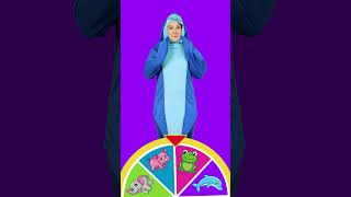 Spin the magic Wheel of Animals! 🐷🐬🐘 What will Alyssa be next? #shorts #kidsvideos #toddlers