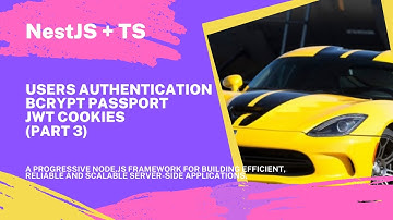 Nest.js TypeScript Check users authentication via postman. BCrypt. Passport. JWT cookies (part 3)
