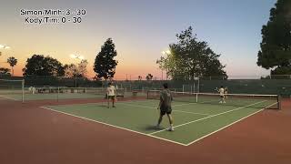 4.0 Tennis Match - Simon/Minh vs Kody/Timothy screenshot 2