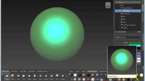 Autodesk Mudbox 2013   - Creating a New Material Preset