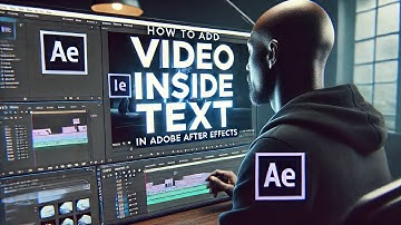 How to add video inside text in Adobe After Effects.