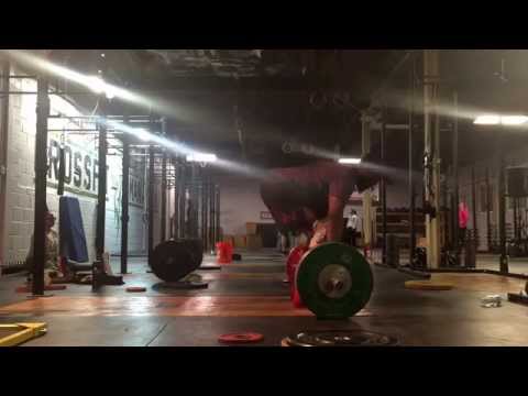 Segmented Clean Deadlift + Clean Pull; 140kg x 2.1