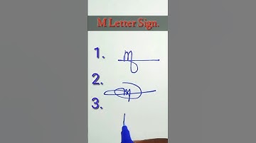 Signature Style of M | Beautiful Signature 😍 #viral #signature #new #shorts #lettering #ytshorts