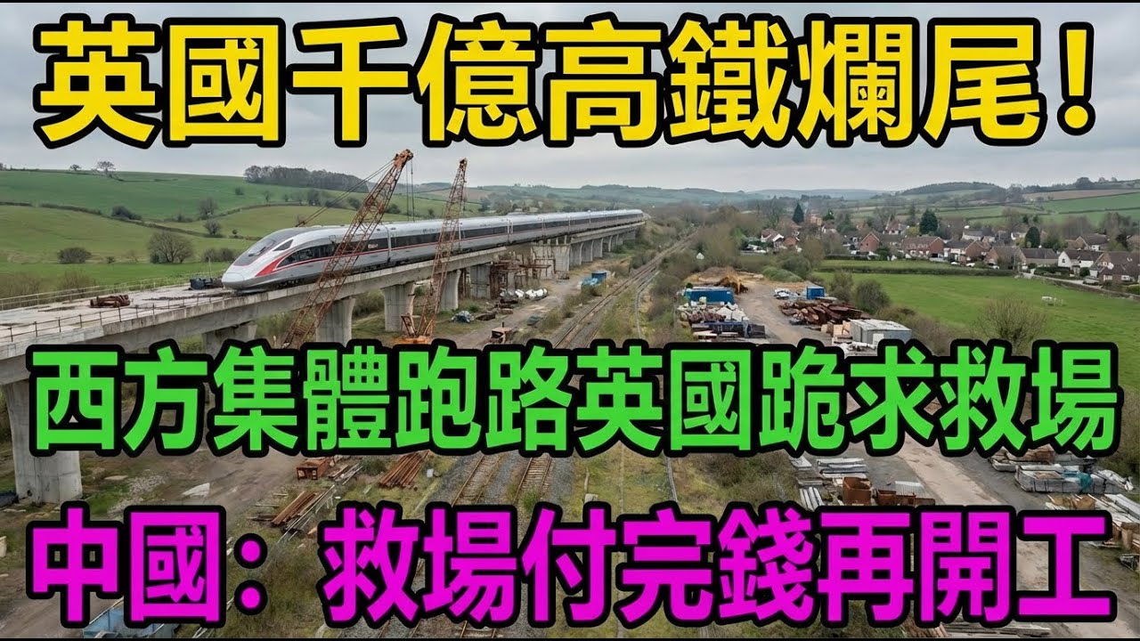 日不落帝國的基建悲劇：HS2高鐵爛尾十三年，為何只有中國能救？