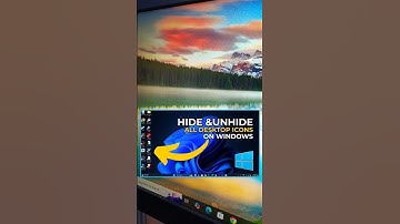 How to Icons Hide and unhide All Desktop 🖥️ Icons on Windows। #computer #tech #technology