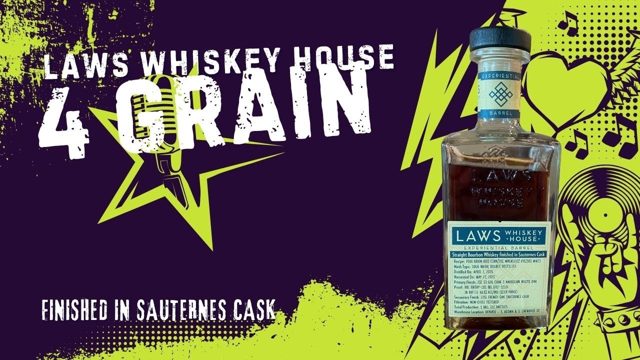 Laws Whiskey House 4 grain Bourbon Finished in Sauternes Cask