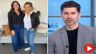 GMA’s Ginger Zee shows off figure in skintight jeans and mocks husband Ben Aaron