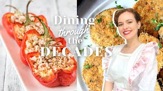 How to make 1950's Stuffed Capsicum and Fried Eggplant | Dining Through The Decades Episode 4