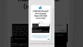 Chkdsk Aborted Error On Windows? Fix Disk Errors Without Data Loss
