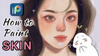: How I paint SKIN in ibisPaintx || step by step tutorial