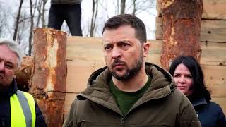 Зеленський звітує про будівництво фортифікаційних споруд на Сумщині