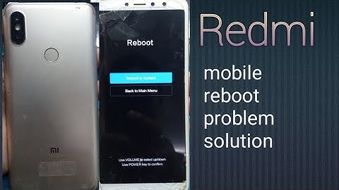 Redmi mobile reboot problem solution/ how to Redmi y1 reboot problem fix