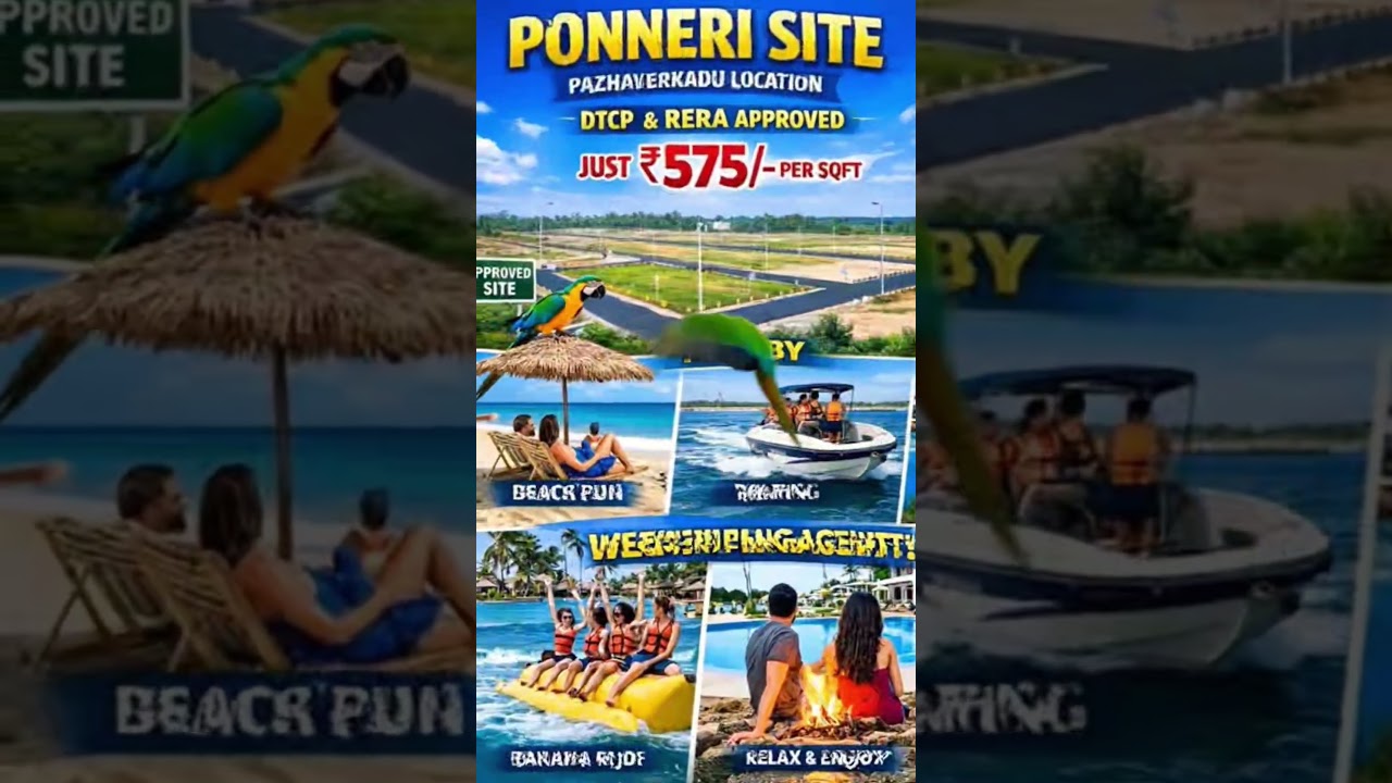 low budget plots available in North chennai  pulicat beach 💰 just investment  for children's future