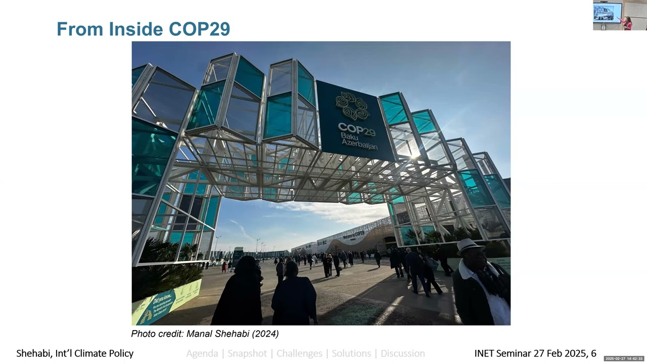 Manal Shehabi - International Climate Policy Briefing Where Are We and What Next After COP29