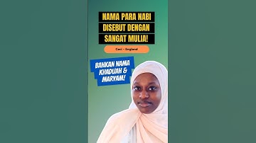 ISLAM Sebut Nama Para Nabi dengan Sangat Mulia! #mualaf #britishmuslim