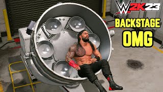 WWE 2K23 NEW Backstage Area OMG Moments Roman Reigns Vs Shanky