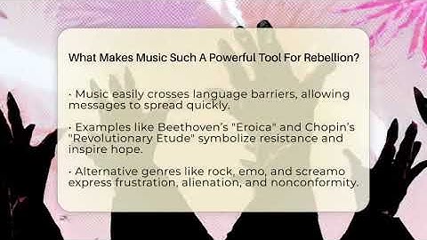 What Makes Music Such A Powerful Tool For Rebellion? - Alt Scene Guru