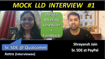 Mock Low Level System Design Interview with Qualcomm Sr. Engineer - Design Meeting Scheduler