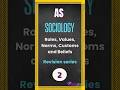 Roles, Values, Norms, Customs and Beliefs | Revision Series # 2
