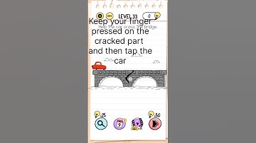 Help the car Cross the bridge #briantestgame level 33✓#games #braintestsolution #puzzlegame #games