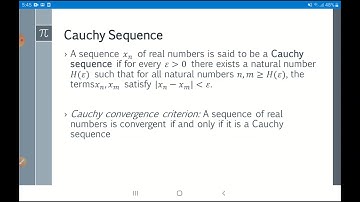 Cauchy Sequence in Real: Introduction
