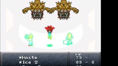 CHRONO TRIGGER SNES BOSS TWIN GOLEMS
