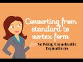 Completing the Square and Quadratic Functions