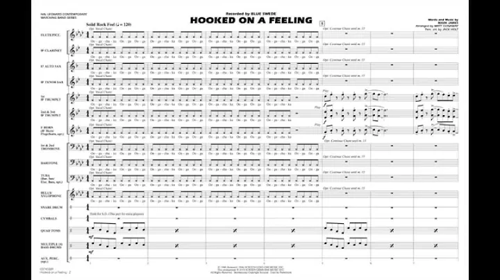 Hooked on a Feeling by Mark James/arr. Matt Conaway