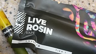 Crysp tier 1 live Rosin "Grape Pie" review| #cannabisreviews #weedlover #956