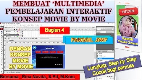 Tutorial Membuat Multimedia Pembelajaran Interaktif  Movie by Movie|| Bagian 4 || Adobe Flash Pemula