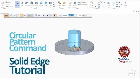 Circular Pattern Command in Solid Edge | Solid Edge Circular Pattern Command Tutorial | Solid Edge